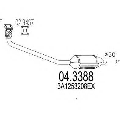 MTS 043388 Каталізатор