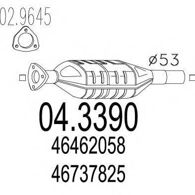 MTS 043390 Каталізатор