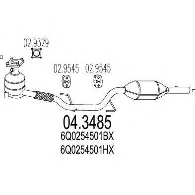 MTS 043485 Каталізатор
