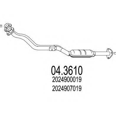 MTS 043610 Каталізатор