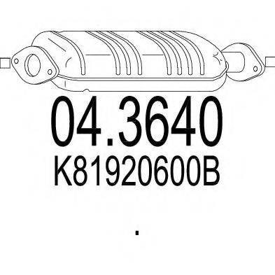 MTS 043640 Каталізатор