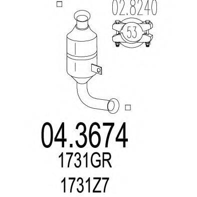 MTS 043674 Каталізатор