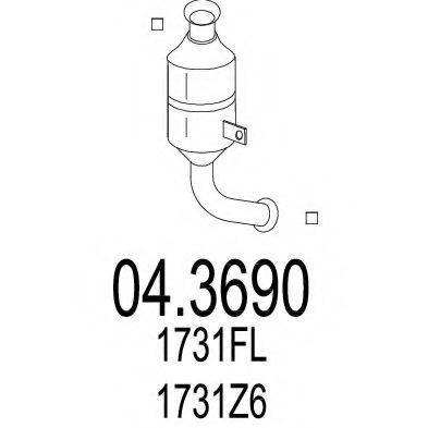 MTS 043690 Каталізатор