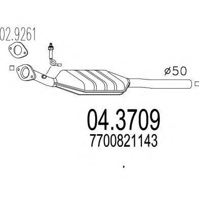 MTS 043709 Каталізатор