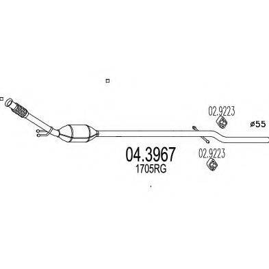 MTS 043967 Каталізатор