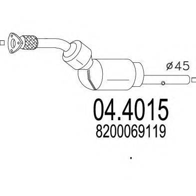 MTS 044015 Каталізатор