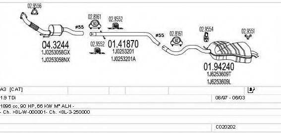 MTS C020202000568 Система випуску ОГ