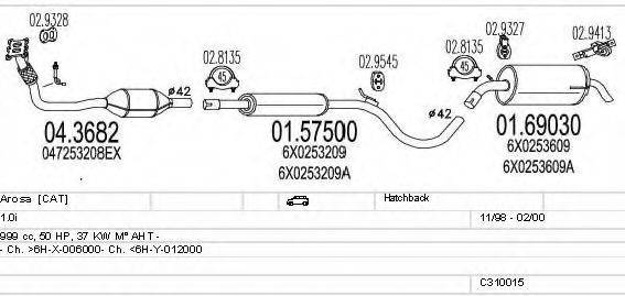 MTS C310015006885 Система випуску ОГ