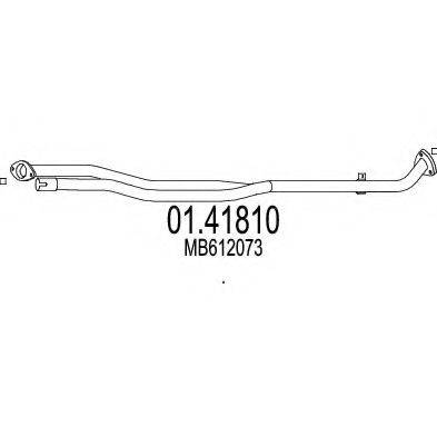 MTS 0141810 Труба вихлопного газу