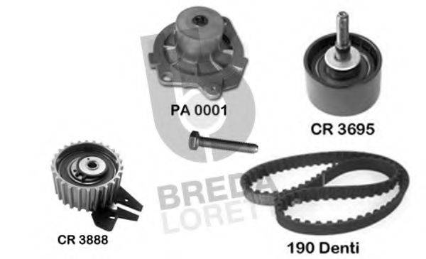 BREDA LORETT KPA0006A Водяний насос + комплект зубчастого ременя