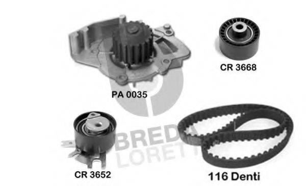 BREDA LORETT KPA0082A Водяний насос + комплект зубчастого ременя