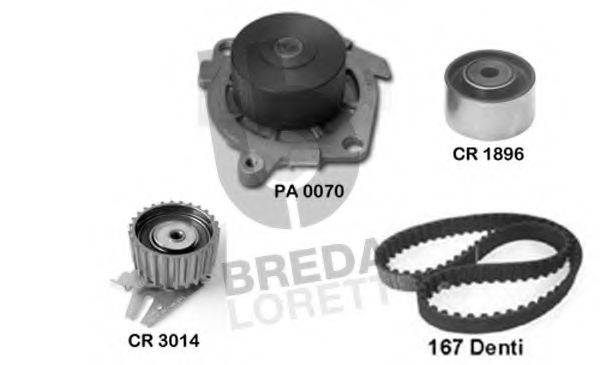 BREDA LORETT KPA0101A Водяний насос + комплект зубчастого ременя