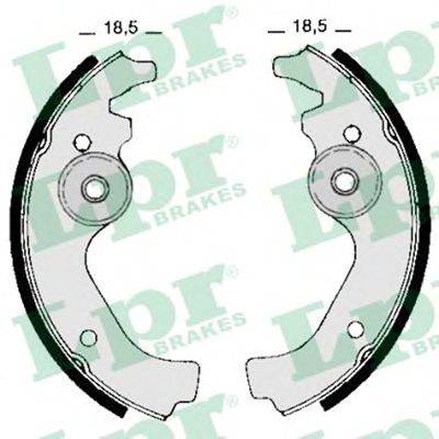 LPR 00670 Комплект гальмівних колодок