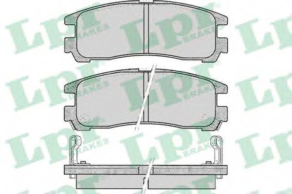 LPR 05P043 Комплект гальмівних колодок, дискове гальмо