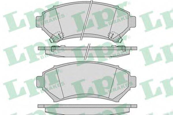 LPR 05P1054 Комплект гальмівних колодок, дискове гальмо
