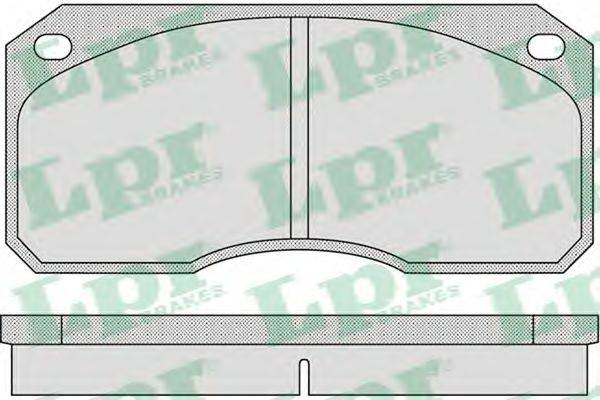 LPR 05P1144 Комплект гальмівних колодок, дискове гальмо
