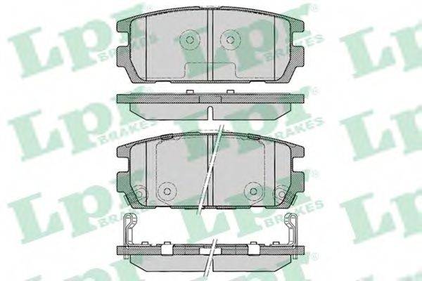 LPR 05P1290 Комплект гальмівних колодок, дискове гальмо