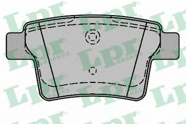 LPR 05P1326 Комплект гальмівних колодок, дискове гальмо