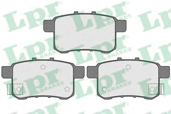 LPR 05P1569 Комплект гальмівних колодок, дискове гальмо