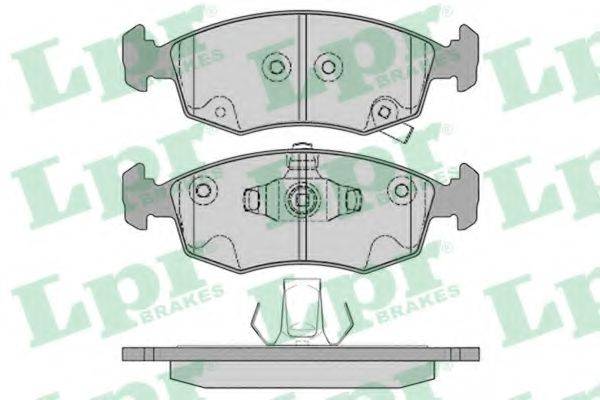 LPR 05P1766 Комплект гальмівних колодок, дискове гальмо