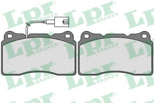 LPR 05P1774 Комплект гальмівних колодок, дискове гальмо