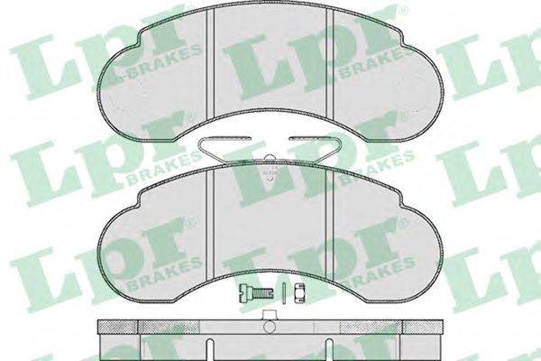 LPR 05P415 Комплект гальмівних колодок, дискове гальмо