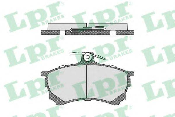 LPR 05P420 Комплект гальмівних колодок, дискове гальмо