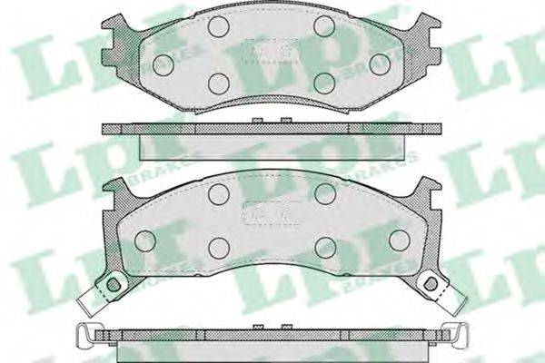 LPR 05P455 Комплект гальмівних колодок, дискове гальмо