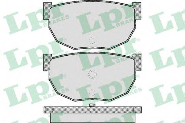 LPR 05P503 Комплект гальмівних колодок, дискове гальмо