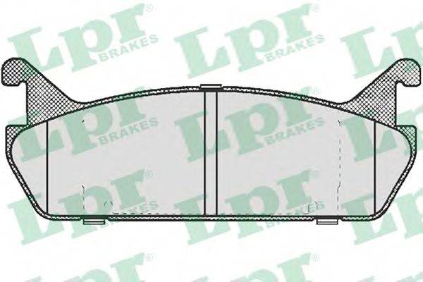 LPR 05P513 Комплект гальмівних колодок, дискове гальмо