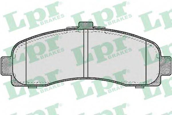 LPR 05P539 Комплект гальмівних колодок, дискове гальмо