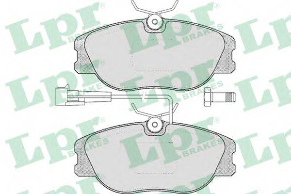 LPR 05P556 Комплект гальмівних колодок, дискове гальмо