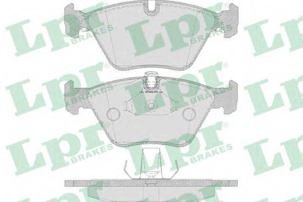 LPR 05P649 Комплект гальмівних колодок, дискове гальмо