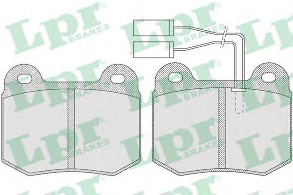 LPR 05P732 Комплект гальмівних колодок, дискове гальмо