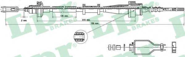 LPR C0112C Трос, управління зчепленням