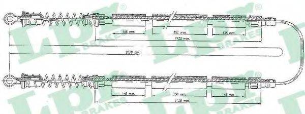 LPR C0203B Трос, стоянкова гальмівна система