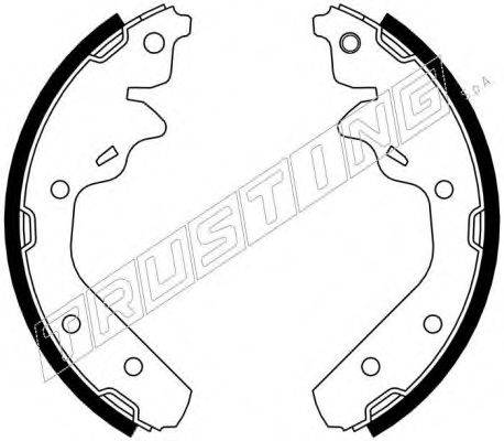 TRUSTING 023003 Комплект гальмівних колодок