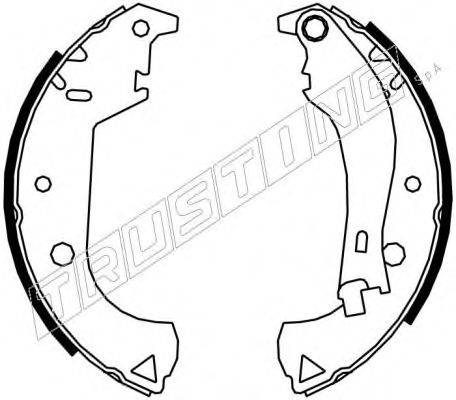 TRUSTING 034105Y Комплект гальмівних колодок