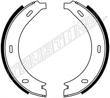 TRUSTING 052123 Комплект гальмівних колодок, стоянкова гальмівна система