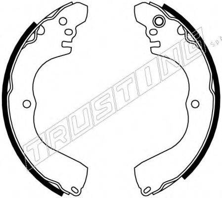 TRUSTING 064172 Комплект гальмівних колодок