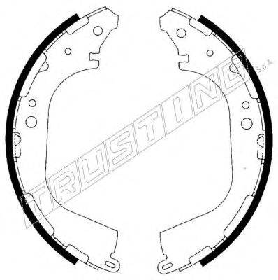 TRUSTING 067183 Комплект гальмівних колодок