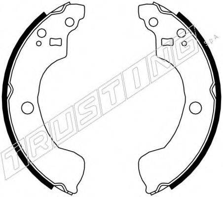 TRUSTING 067195 Комплект гальмівних колодок