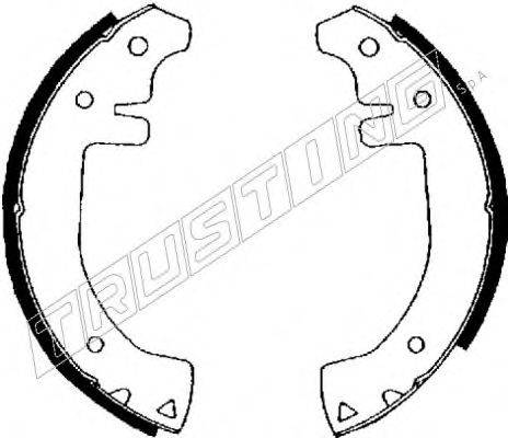 TRUSTING 088183 Комплект гальмівних колодок