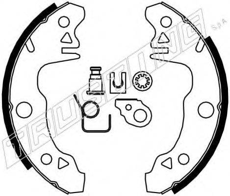 TRUSTING 088205K Комплект гальмівних колодок