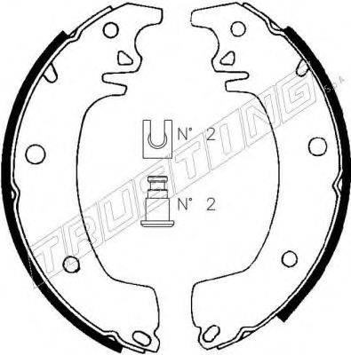 TRUSTING 088206 Комплект гальмівних колодок