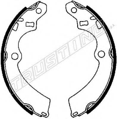 TRUSTING 111233 Комплект гальмівних колодок