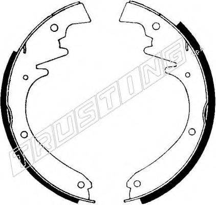 TRUSTING 127263 Комплект гальмівних колодок