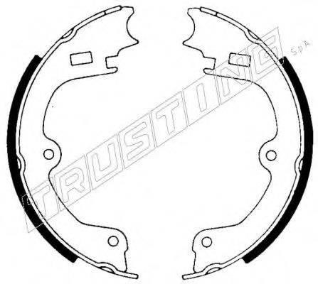 TRUSTING 127265 Комплект гальмівних колодок