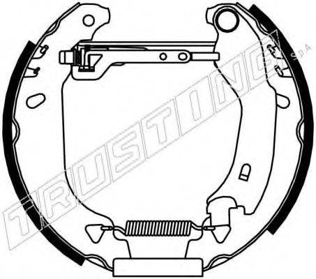 TRUSTING 6148 Комплект гальмівних колодок
