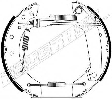 TRUSTING 6206 Комплект гальмівних колодок